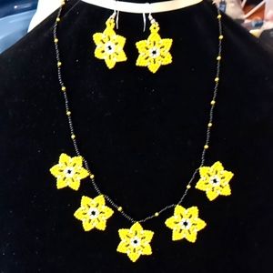 Necklace with earrings
